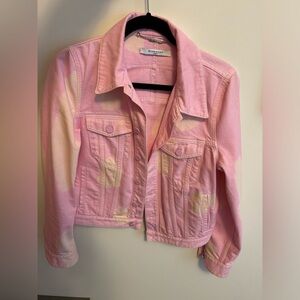 Givenchy Pink Acid Wash Jean Denim Jacket, Excellent Condition